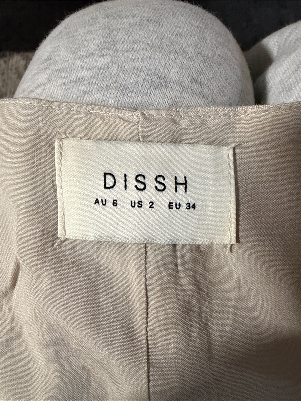 DISSH Hallie Natural Linen Top in Natural Ivory Size US 2 Cropped European - Picture 8 of 8